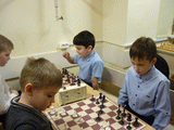 Детский новогодний шахматный турнир в школе №107